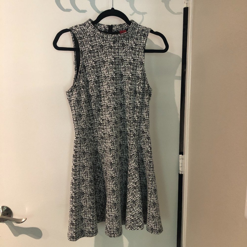 Fitted A-line Dress with Back Cutouts